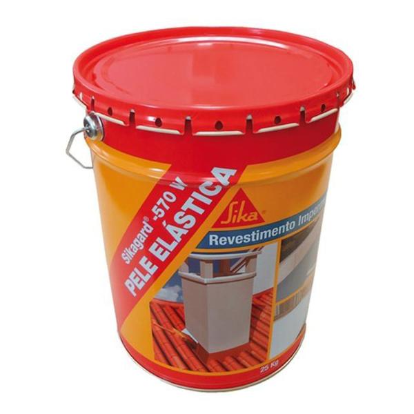 Revestimento Elástico de Impermeabilização Sika Sikagard 570 W Pele Elástica - Branco - 25 kg