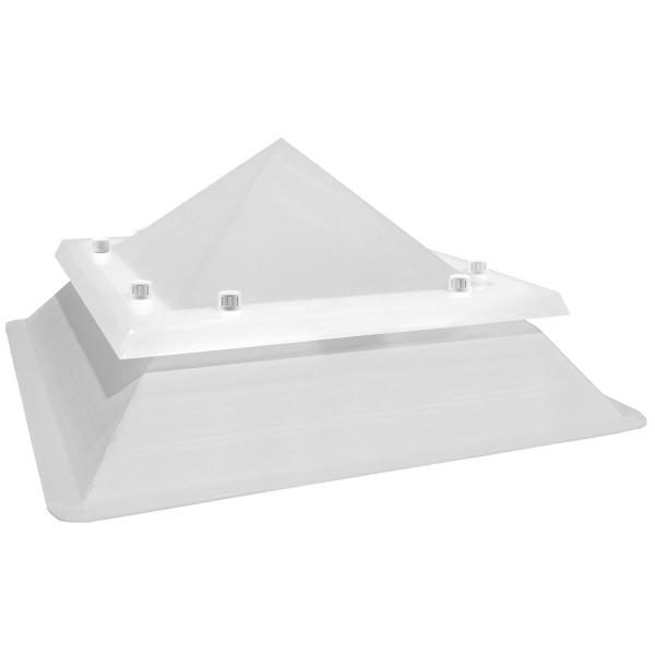 Claraboia piramidal fixa Maydisa Sunlight - 60 cm x 60 cm