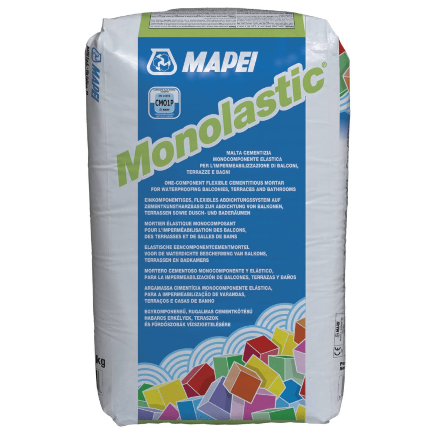 Argamassa Cimentícia Mapei Monolastic Impermeabilizante Elástica - Cinzento - 20 Kg