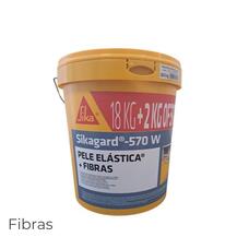 Pele Elástica Sikagard 570W + Fibras Impermeabilização Varandas Terraços Coberturas 18+2 Kg Oferta