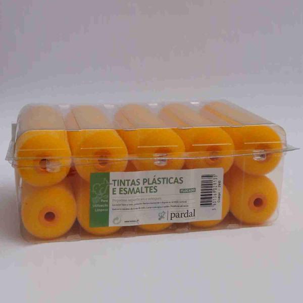 Recargas Mini Rolo Flocado - 10 recargas - 100 mm