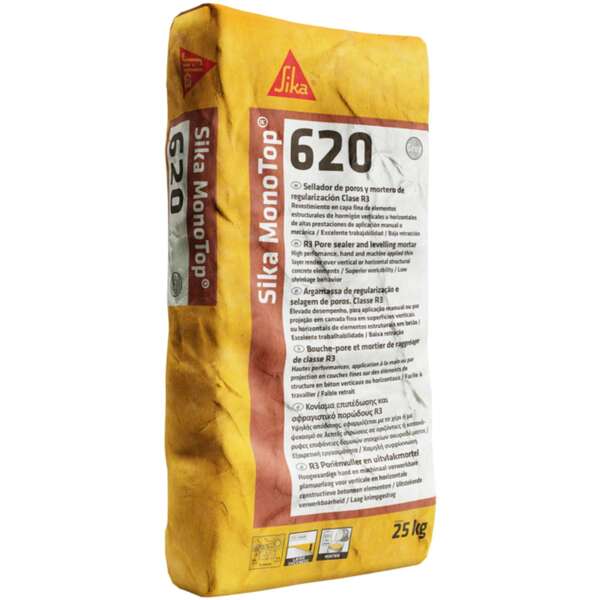 Argamassa de reparação Sika MonoTop 620 - Cinzento - 25 kg