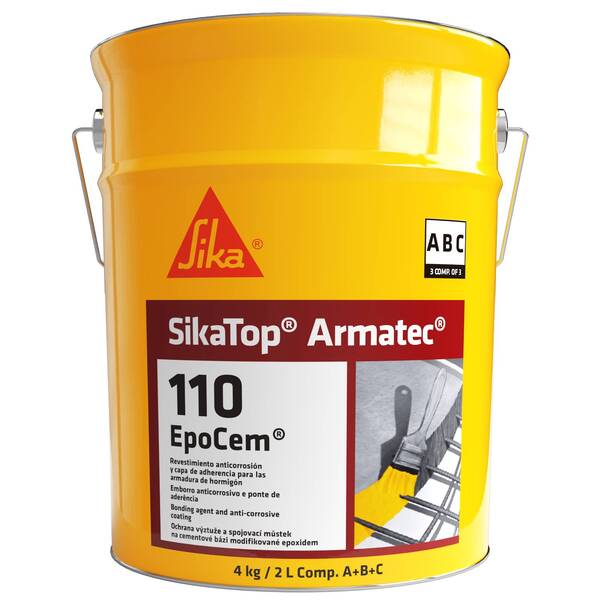 Emborro Anticorrosivo e Ponte de Aderência Sika Sikatop Armatec 110 Epocem - Kit - 4 kg