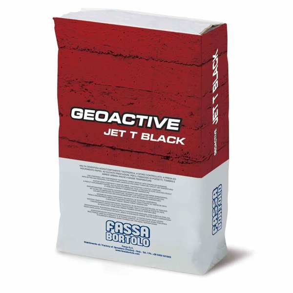 Argamassa Secagem Rápida Tampa Caixa Visita Fassa Geoactive Jet T Black - Preto - 25 kg