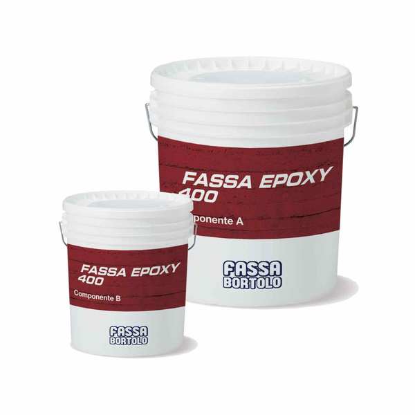 Resina Epóxi para Regularização e Colagem Estrutural Fassa Epoxy 400 - Cinza (A + B) - 6 kg