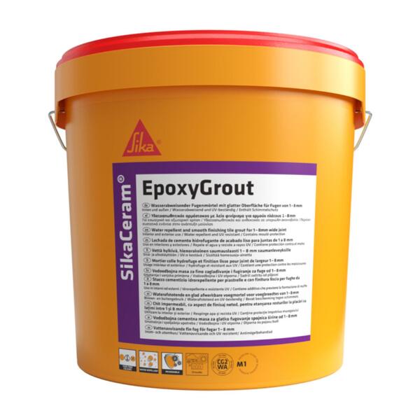 Argamassa de Rejuntamento na Base de Epóxi SikaCeram EpoxyGrout para Juntas de 2-20MM Largura - Neve (A+B) - 5 Kg