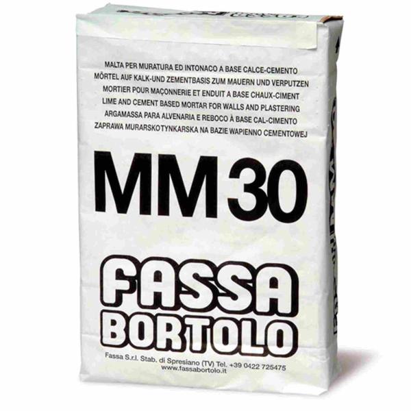 Argamassa para Alvenaria e Reboco Fassa MM 30 - Cinza – 1 Palete (60 x 25 kg)