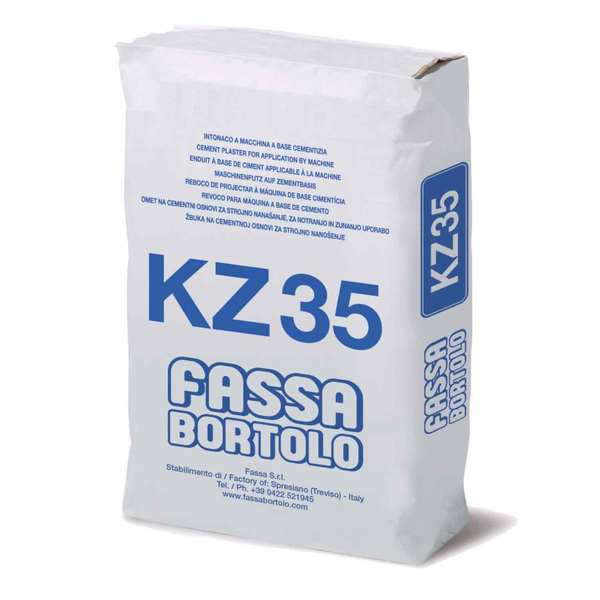 Reboco Hidrófugo Fassa KZ 35 - Cinza - 25 kg