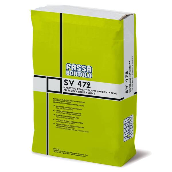 Betonilha Secagem Rápida Fassa SV 472 25KG - Saco - 25 kg