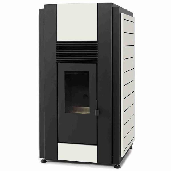 Salamandra a Pellets Solzaima Douro 17 kW (Ar/Água) - Acabamento Cor - Branco