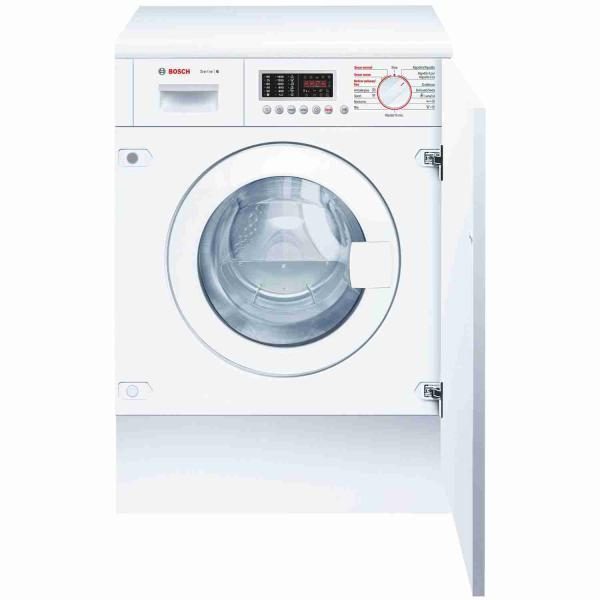 Máquina de lavar e secar roupa de encastre Bosch WKD28541EE 7KG/4KG - Branco pastel - encastre