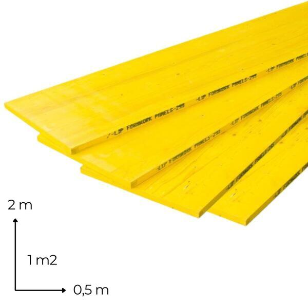 Painel Cofragem 3K Três Camadas Tricapa 2M 27MM Alta Durabilidade Resistente Humidade Raios UV - 1 Painel com 27 MM - 2,0 M x 0,5 M - 1M2 - Limitado ao stock existente