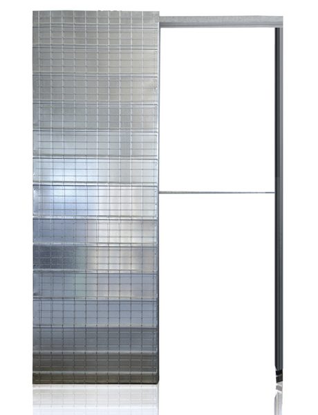 Caixilho Cassete para Porta de Correr para Parede de Reboco Eurocassonetto - 60 cm x 2 m